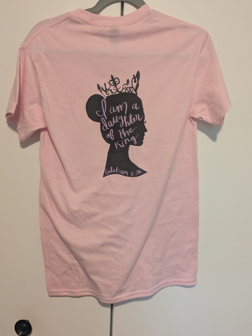 Gildan Light Pink Heavy Cotton Tee with Black Tag